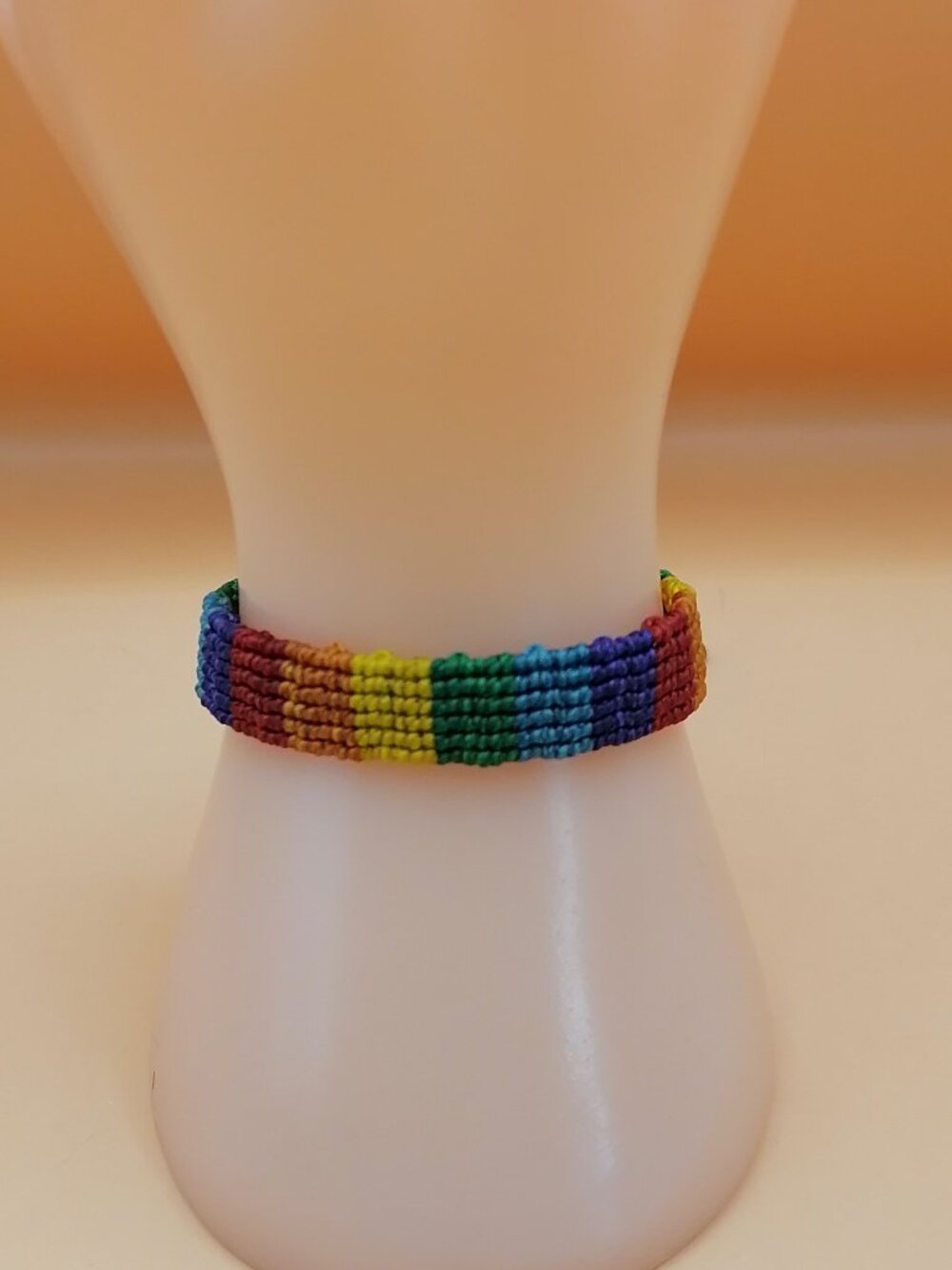 Hand-woven LGBTQ+ Rainbow Bracelet Pride Identity